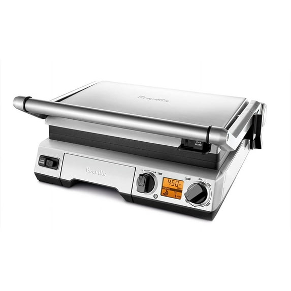 Breville BGR820XL Smart Grill, Electric Countertop Grill, Brushed Stainless Steel.