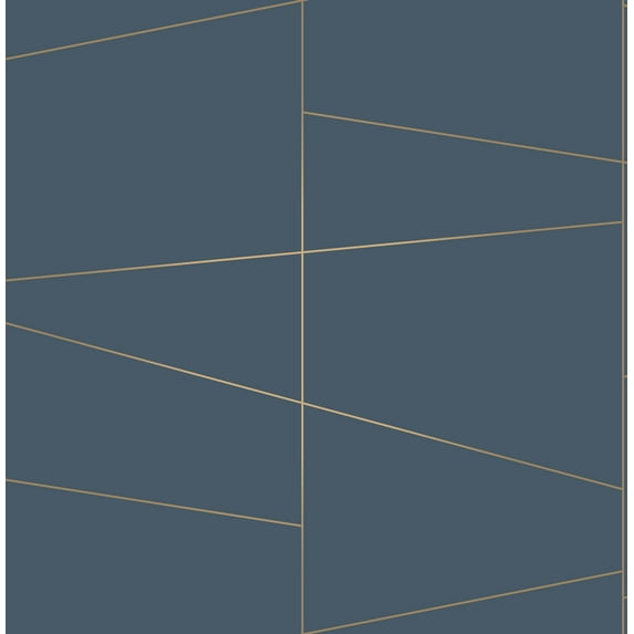 Brewster Fairmont Blue Deco Fracture Wallpaper