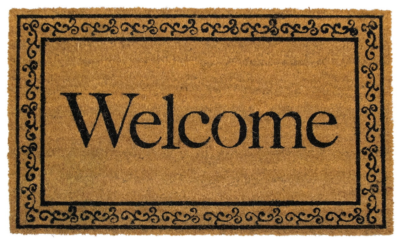 Briarwood Lane Everyday Coir Doormat 30x18 Welcome Natural Fiber Coir Doormat