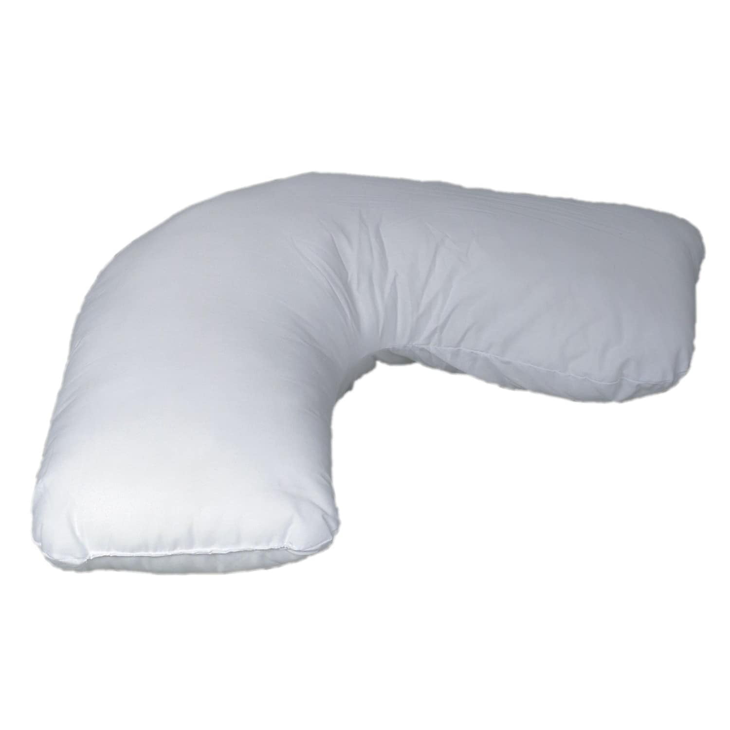 DMI Body Pillow, Side Sleeper Pillow and Pregnancy Pillow with Contoured Support to Eliminate Neck, Back, Hip, Joint Pain and Sciatica Relief with Removable Washable Cover, Firm, U Shape Neck Pillow