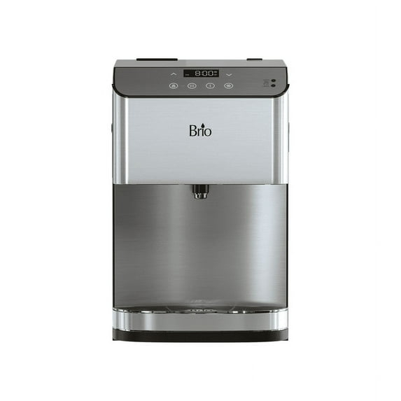 Brio 3-Stage Filtration Water Countertop Dispenser Tri-Temp Digital, Connects to your water line, Height 19.3"