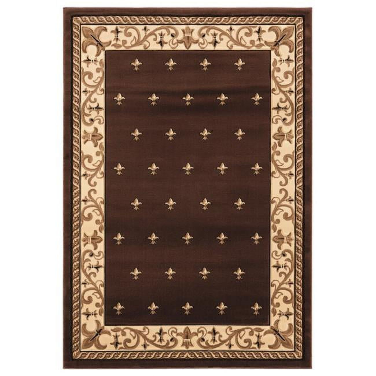 Bristol Wington Brown Rectangle Area Rug - 5 ft. 3 in. x 7 ft. 6 in.