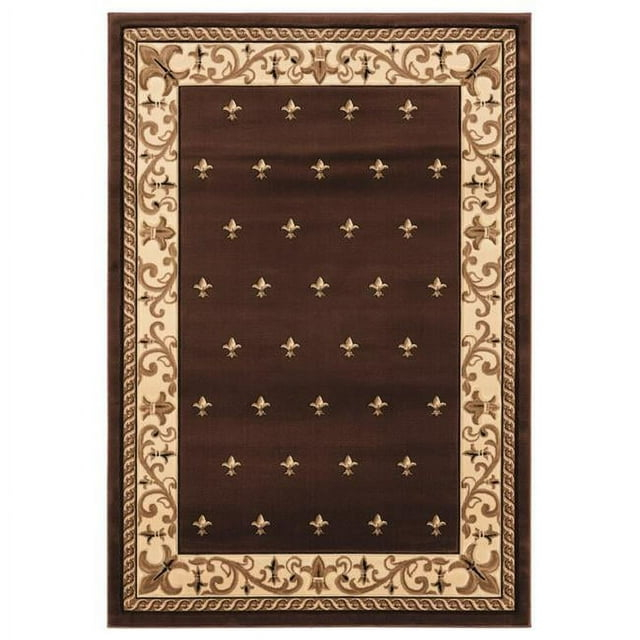 Bristol Wington Brown Rectangle Area Rug - 5 ft. 3 in. x 7 ft. 6 in.