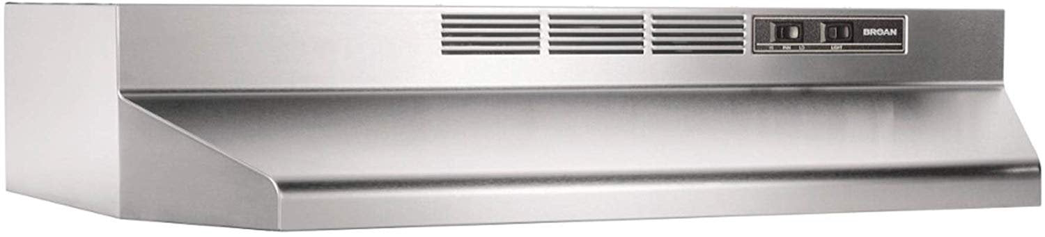 413004 Non-Ducted Ductless Range Hood with Lights Exhaust Fan for Under Cabinet, 30-Inch, Stainless Steel