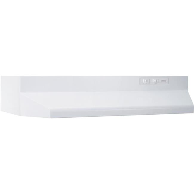 Broan-Nutone  30 in. 413001 Range Hood - Non-ducted - 2-Speed Rocker - Light - 160 CFM - White