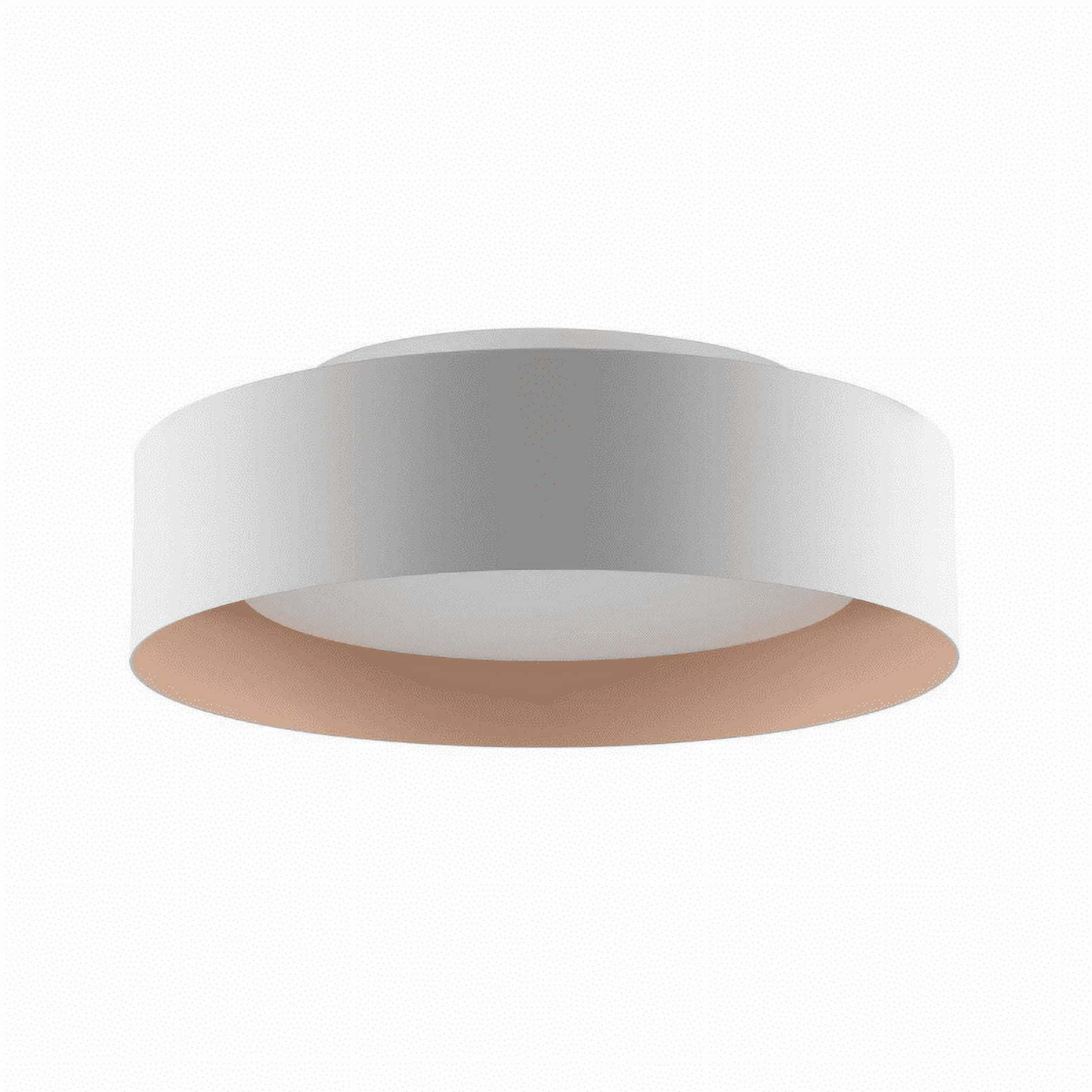 Bromi Design B4106 Lynch 3 Light 16" Wide Flush Mount Drum Ceiling Fixture - White