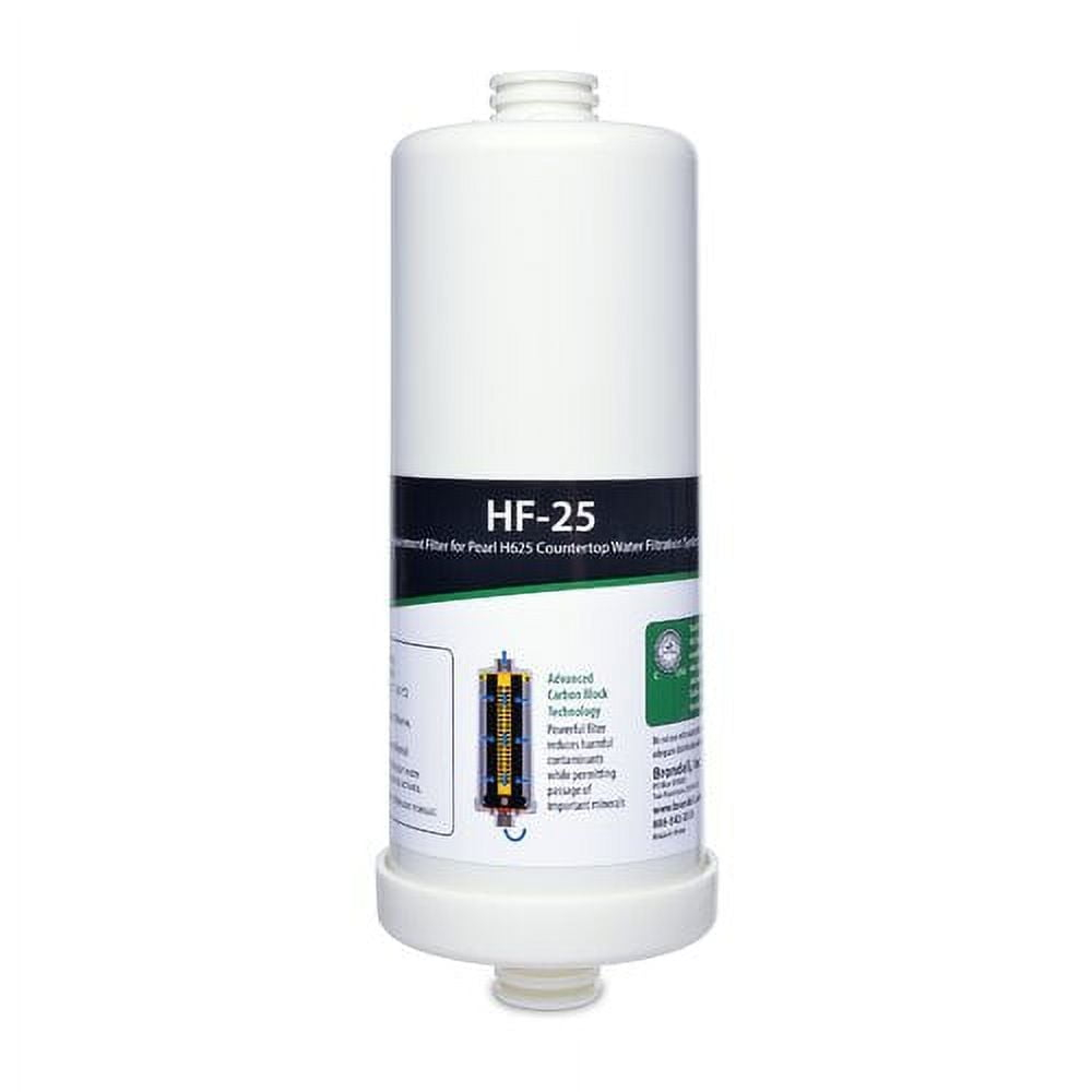 Brondell H2O+ Pearl Carbon Block Replacement Water Filter for H625 Water Filtration System