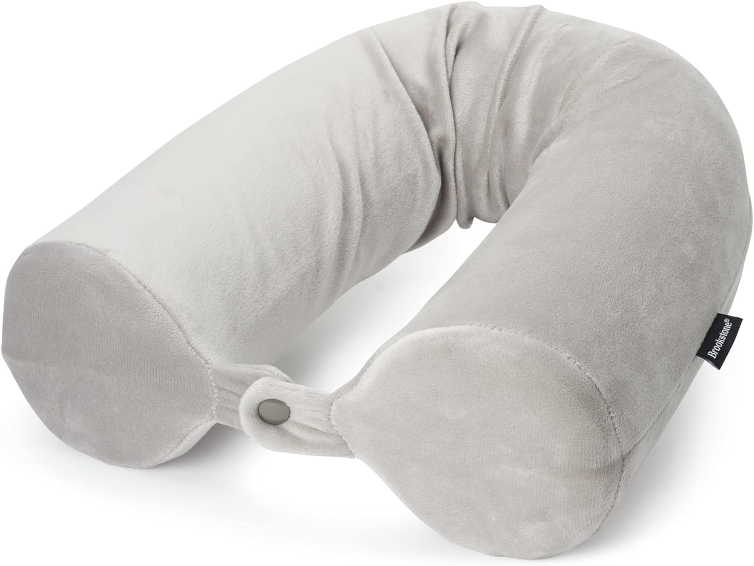 Brookstone Free-Form, Soft and Adjustable Travel Memory Foam Pillow for Neck and Lumbar Support