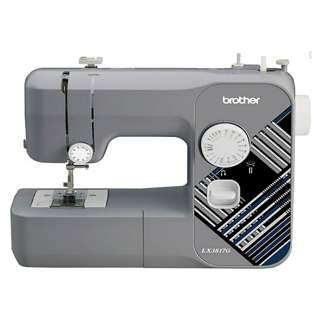 Brother LX3817G 17-Stitch Portable Full-Size Sewing Machine, Grey