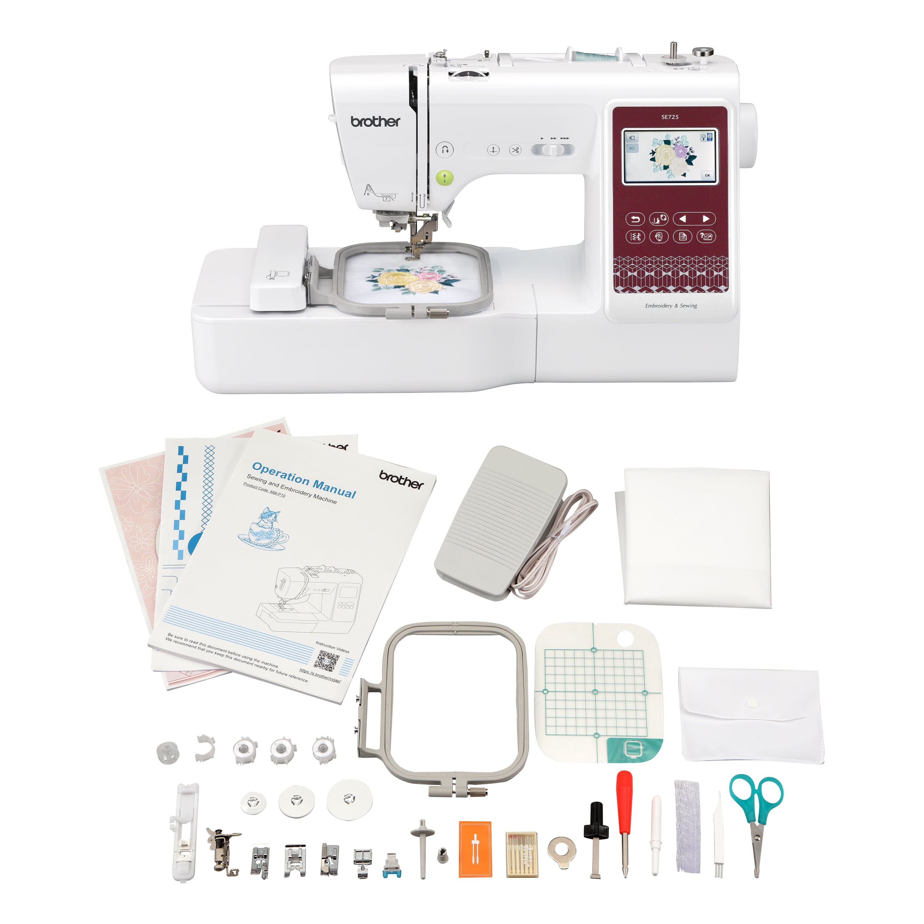 Brother SE725 Sewing and Embroidery Machine with Artspira App, 50 Free Designs