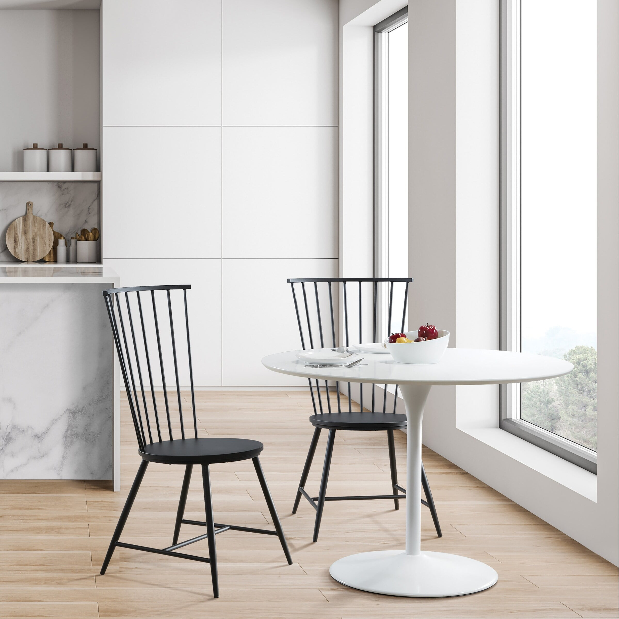 Bryce Counter Stool 26" with Black Metal Frame