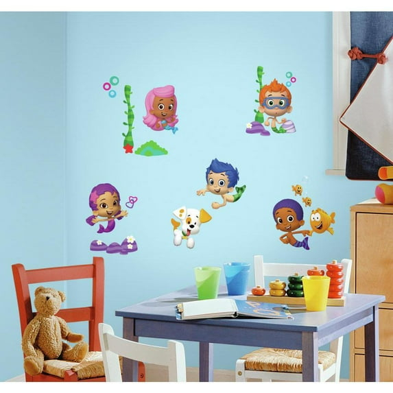 Bubble Guppies Peel and Stick Wall Decals for Kids