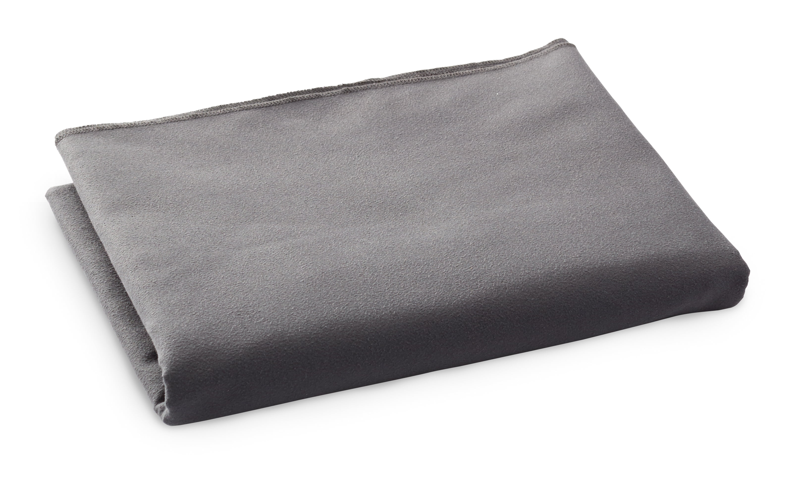 Bucky 36" Modern Polyester Fabric and Nylon Travel Blanket in Charcoal