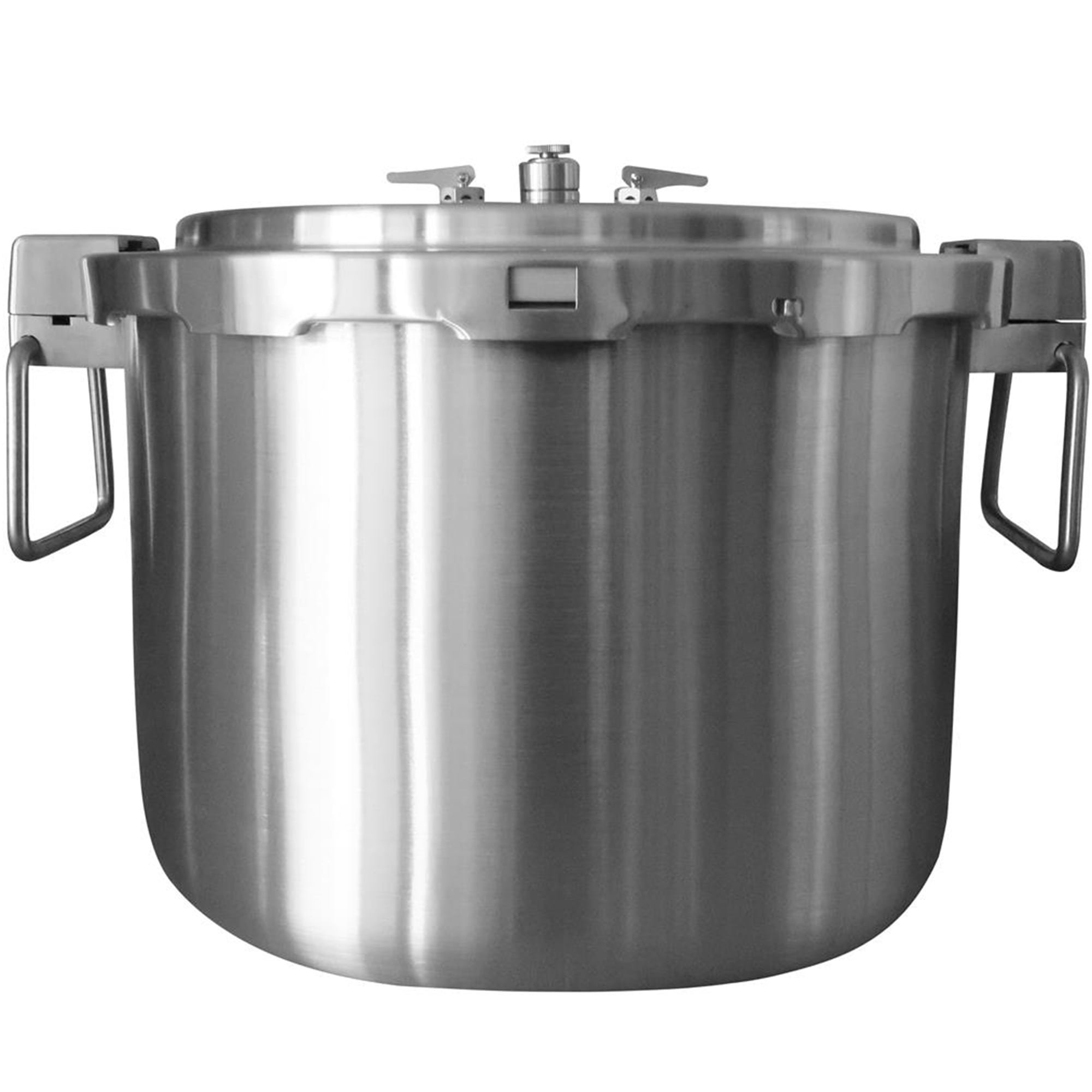 Buffalo 37 Quart Stainless Steel Pressure Cooker Extra Large Canning Pot with Rack and Lid for Home, Commercial Use - Easy to Clean Stove Top Pressure Canner, Can Cooker - SG Certificate QCP435