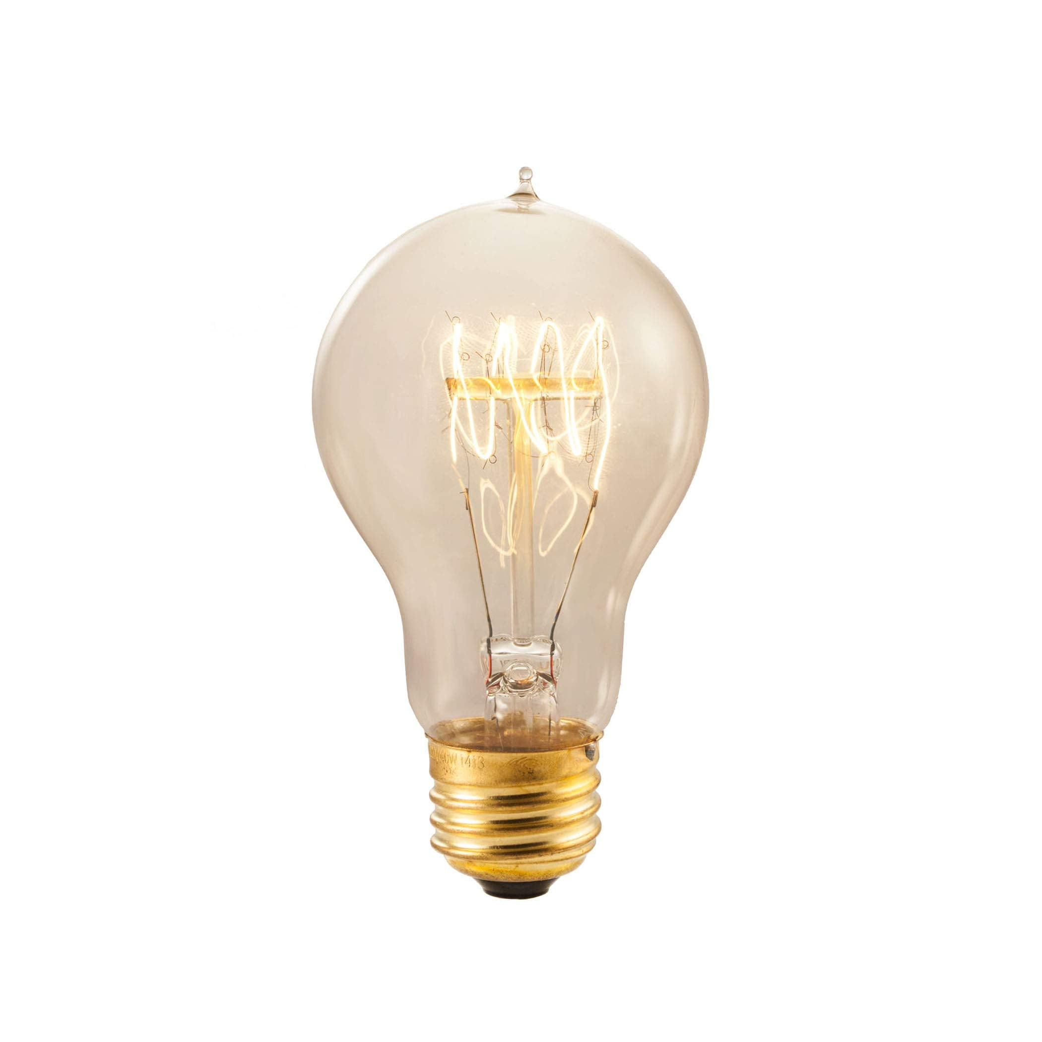 Bulbrite NOS25-VICTOR 25-Watt Nostalgic Incandescent Edison Quad Loop A19, Medium Base, Antique, 6 Bulbs
