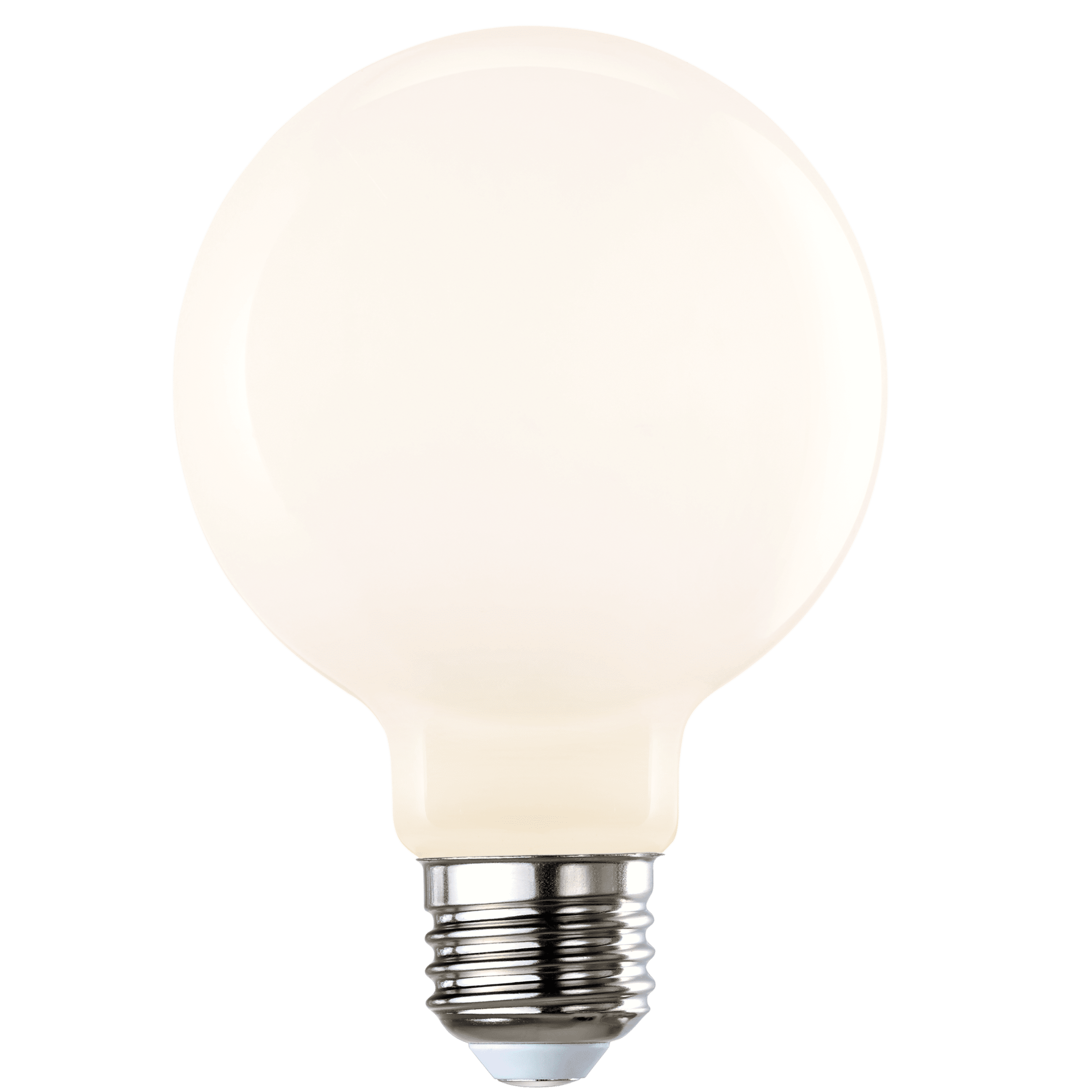 Bulbrite Solana 40 Watt Equivalent G25 Smart WiFi Connected 90CRI Globe LED Light Bulb, Milky Finish