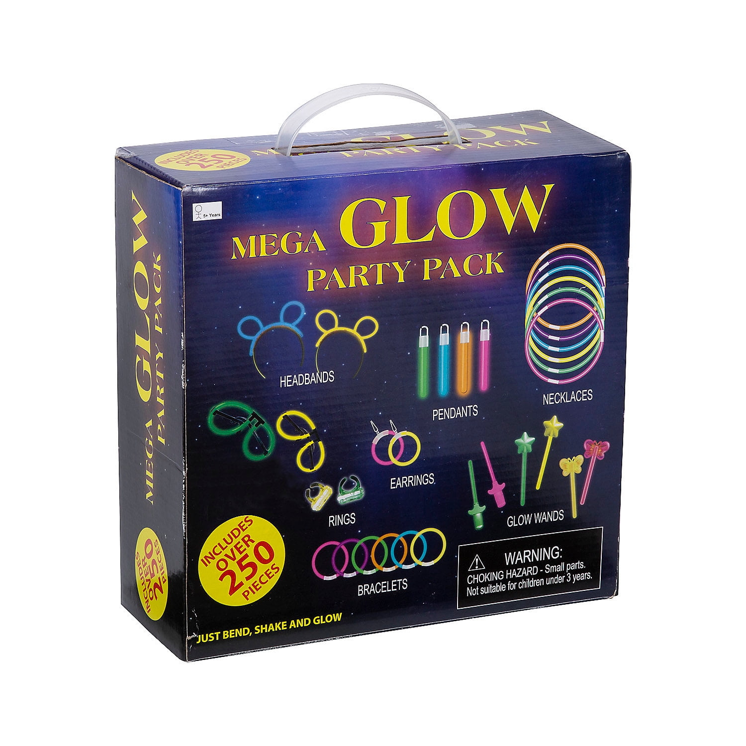 Bulk Glow Party Pack, Jewelry, Birthday, Party Favors, 250 Pieces