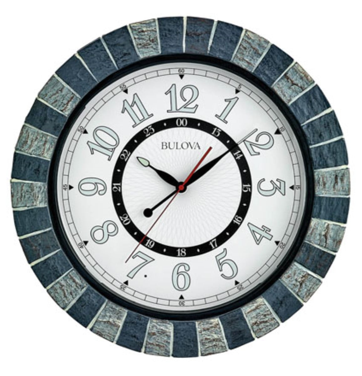 Bulova Clocks C3392 Outdoor, Garden Party lighted dial, patio accessory.