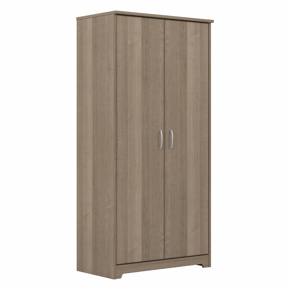 Cabot Tall Kitchen Pantry Cabinet with Doors in Ash Gray - Engineered Wood