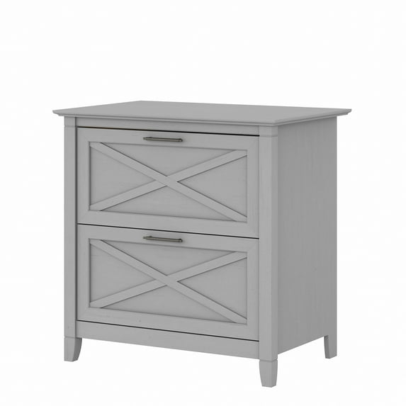 Bush Furniture Key West Lateral File Cabinet, 2 Drawer, Cape Cod Gray