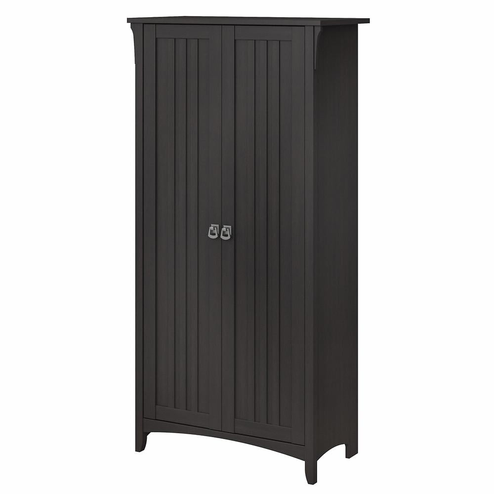 Bush Furniture Salinas Tall Bathroom Storage Cabinet with Doors, Vintage Black