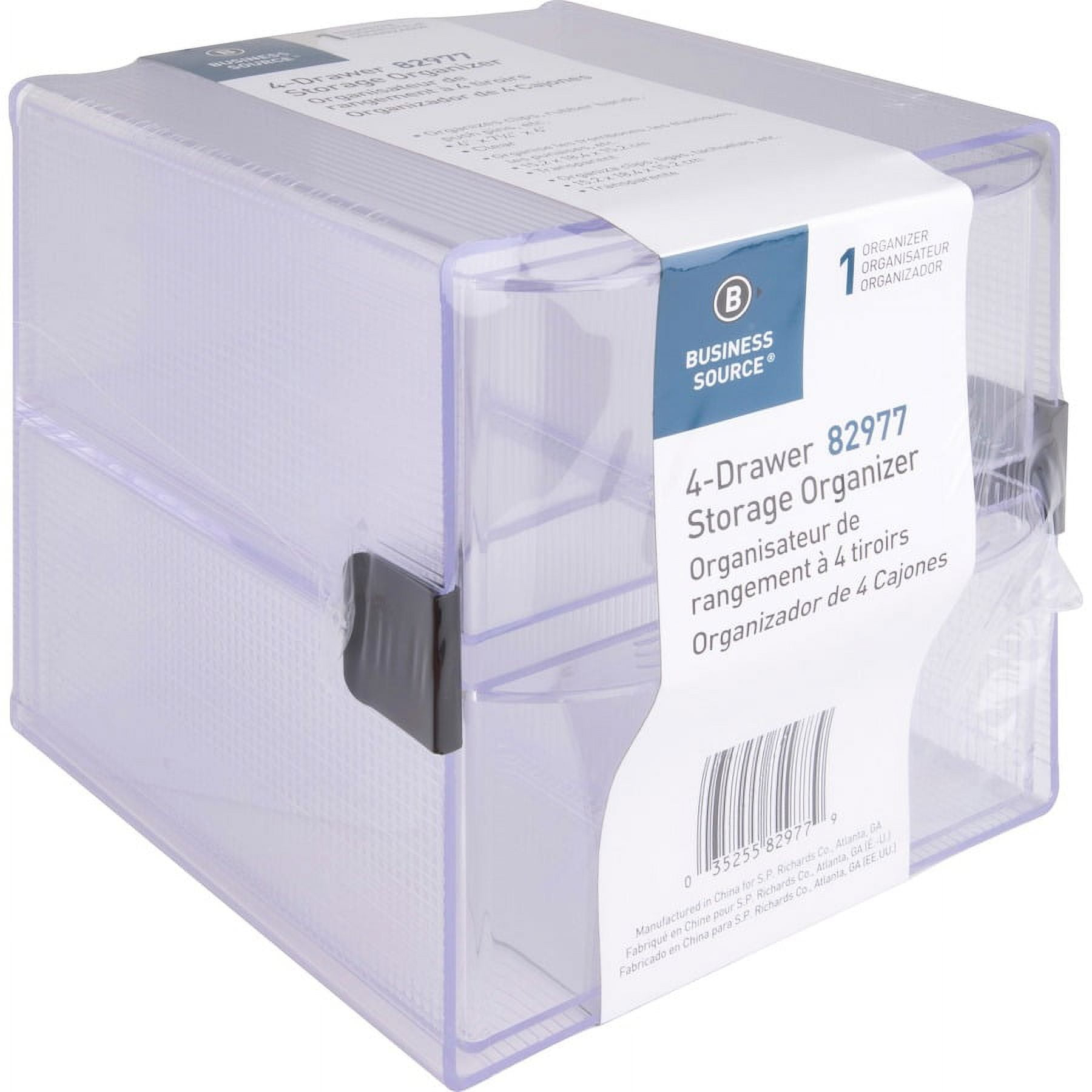 Sparco Removable Storage Drawer Organizer, Clear