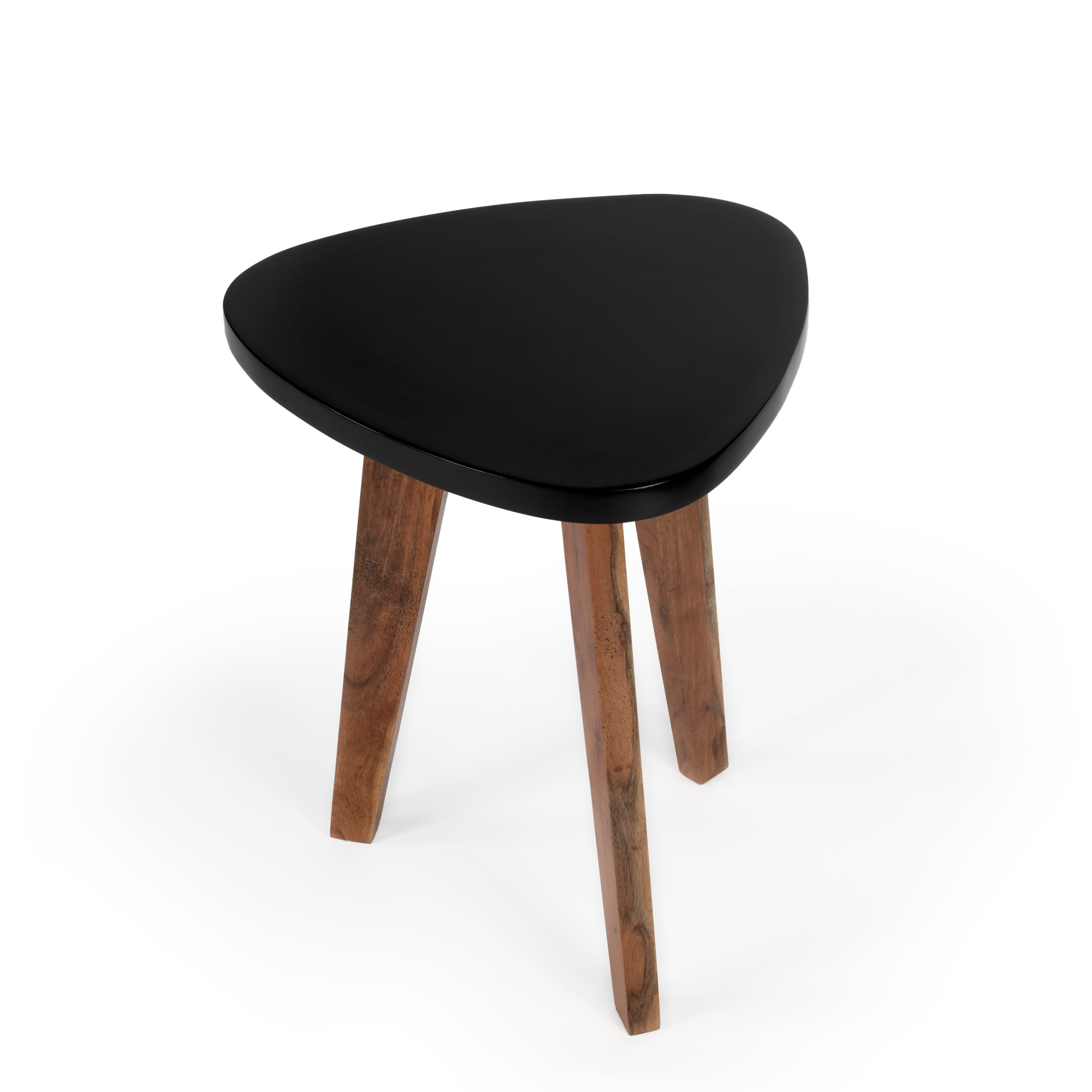 Butler Chula Vista Contempoary Bunching Table with 3 Angled Acacia Wood Legs - Black