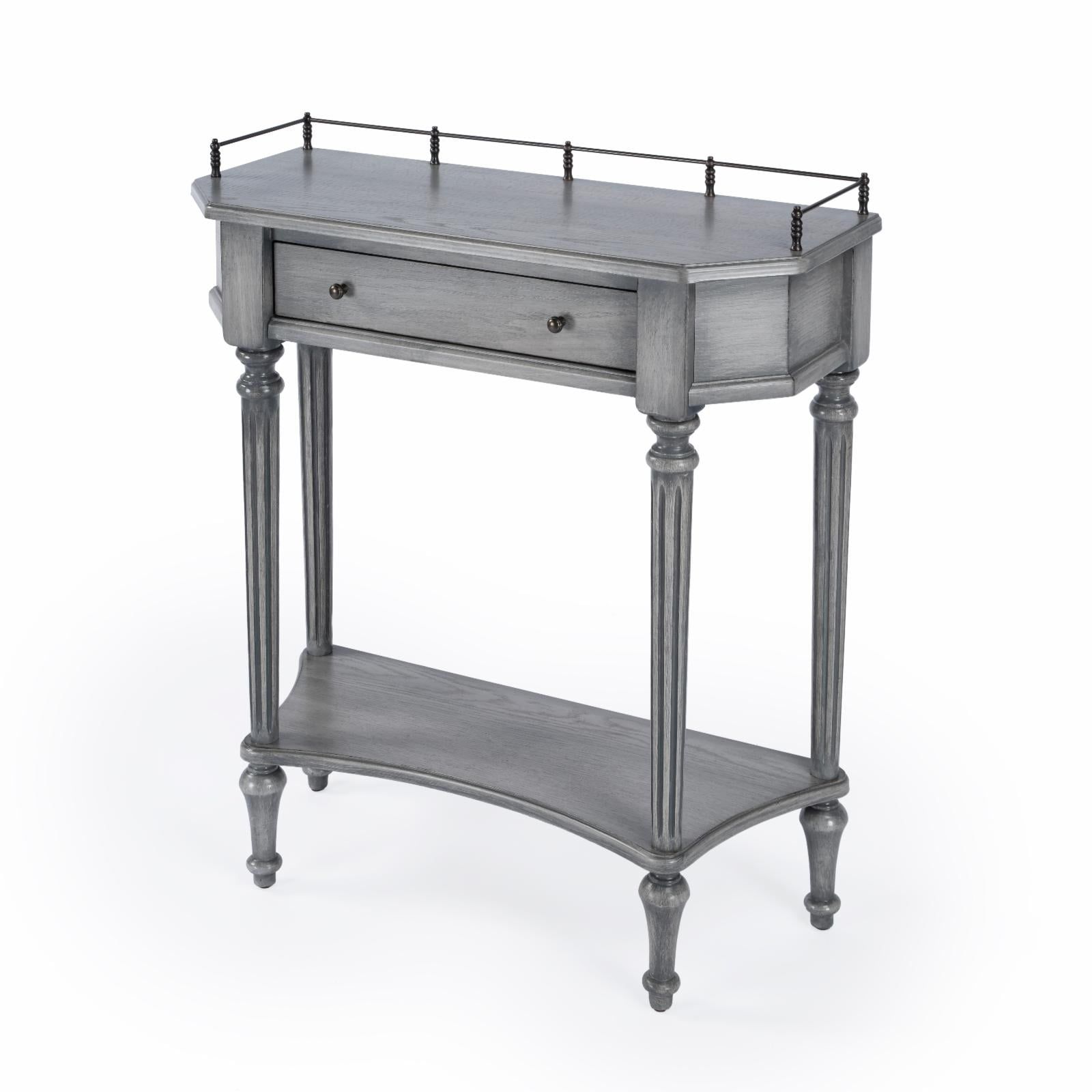 Danielle Marble 40" one- drawer Console Table