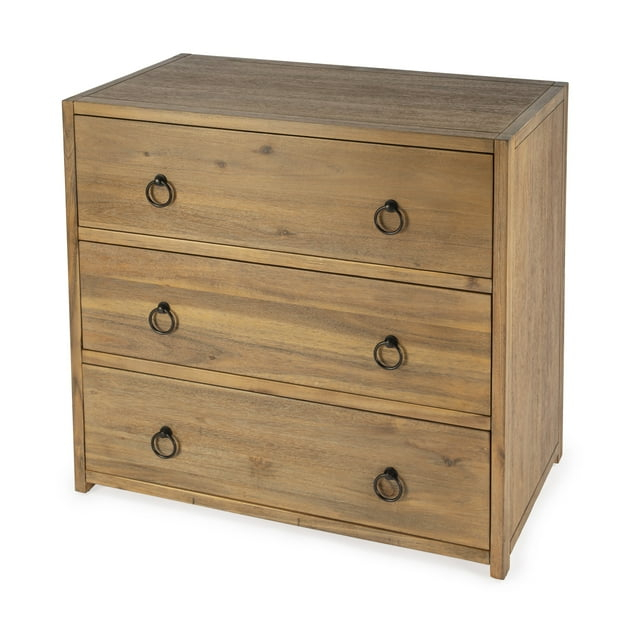 Butler Lark Natural Wood 3 Drawer Chest