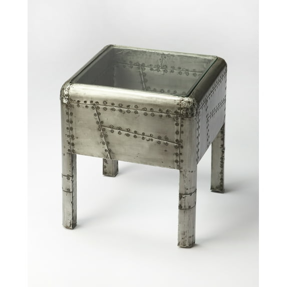 Butler Specialty Company Midway Aviator Metal End Table - Gray