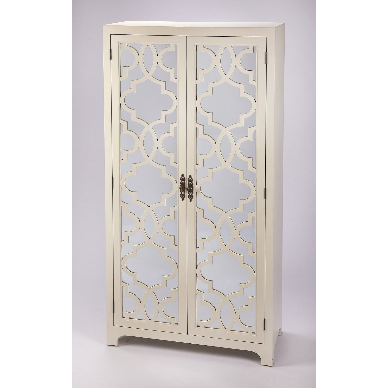 Butler Specialty Company Morjanna Tall Mirrored Cabinet - White