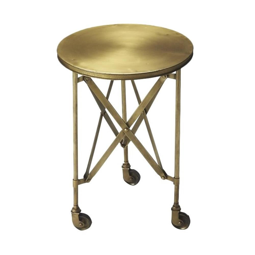 Butler Specialty Industrial Chic Costigan End Table In Antique Gold