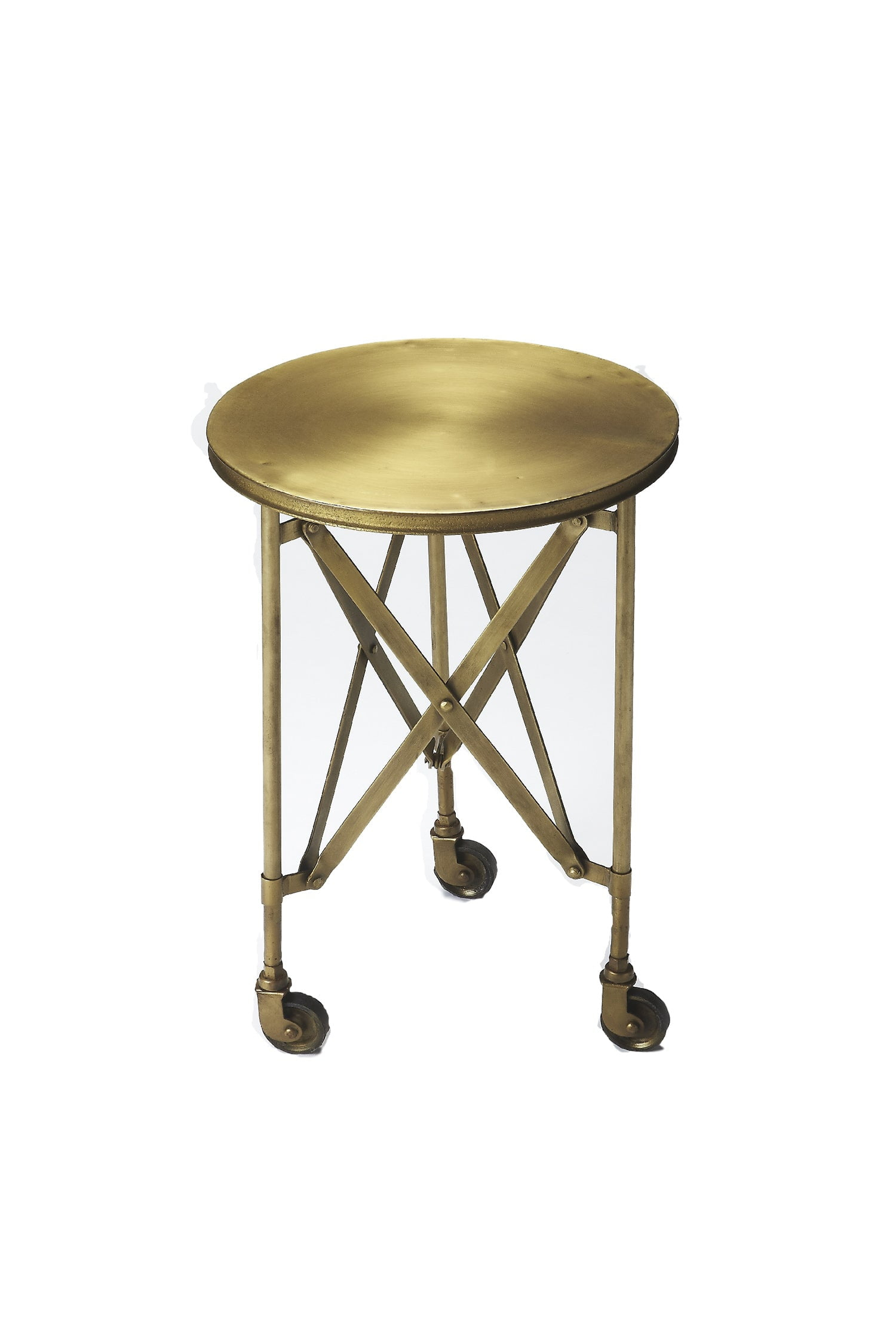 Butler Specialty Industrial Chic Costigan End Table In Antique Gold