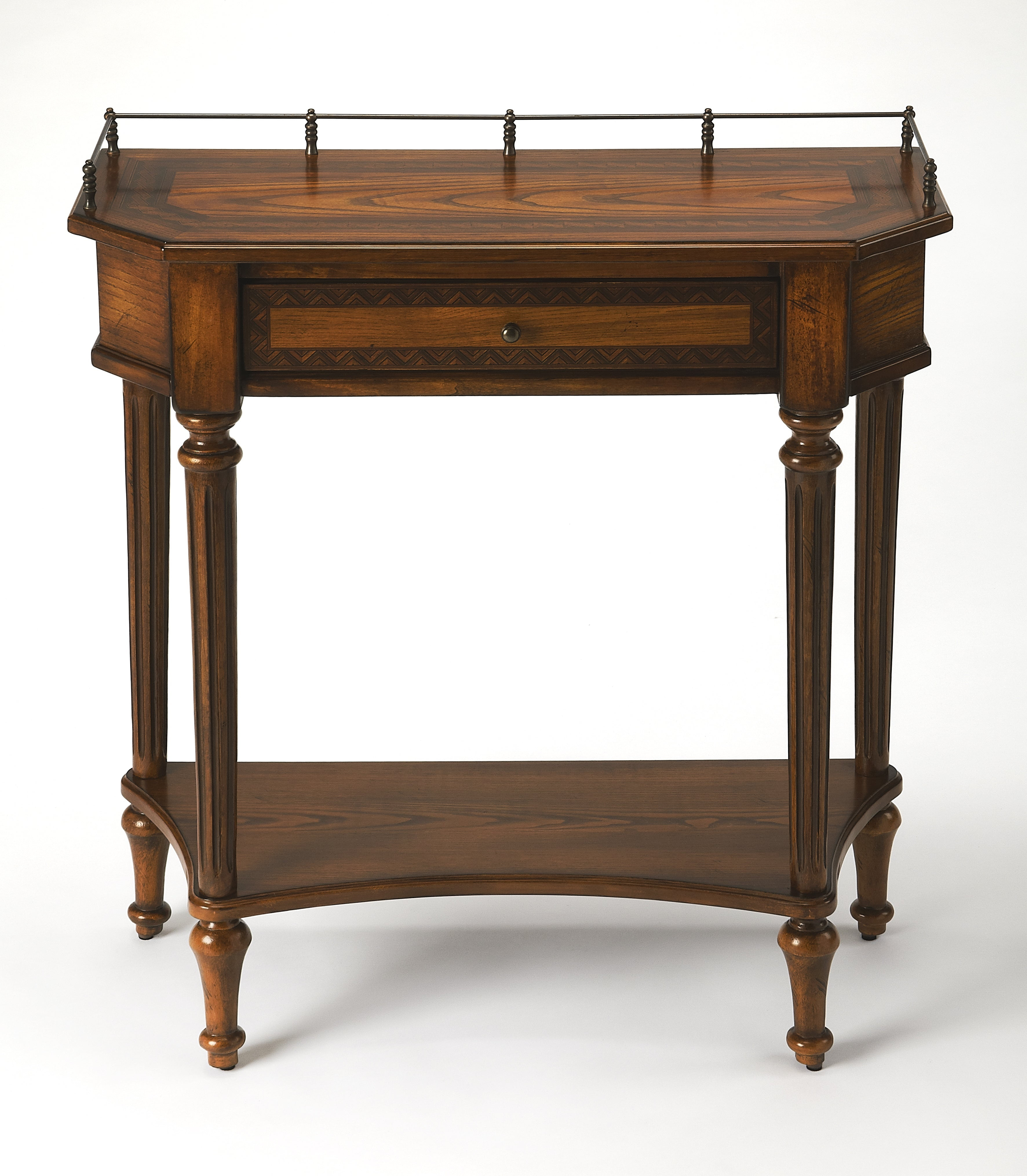 Butler Specialty Masterpiece Traditional Console Table In Umber