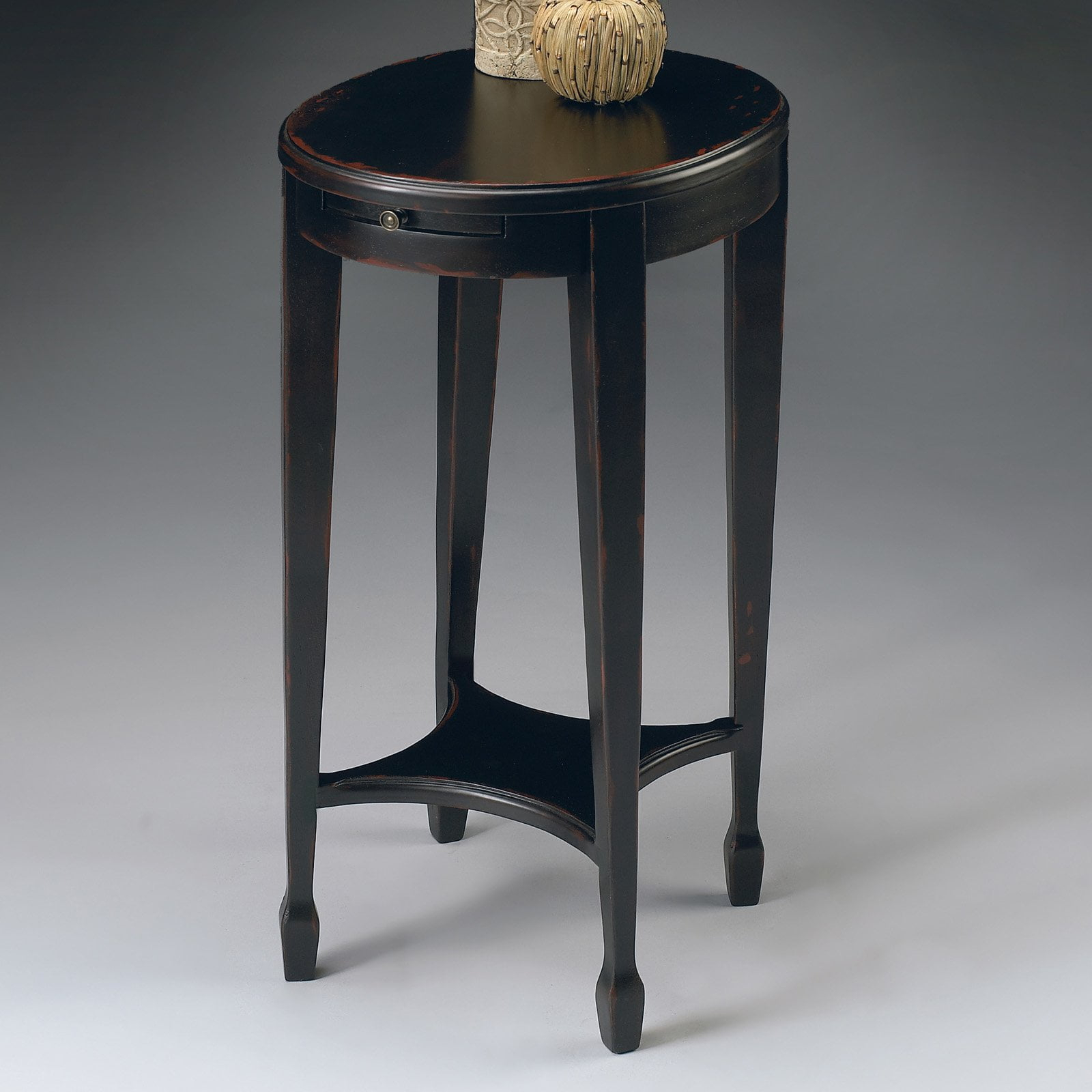 Butler Specialty Oval Accent Table In Plum Black