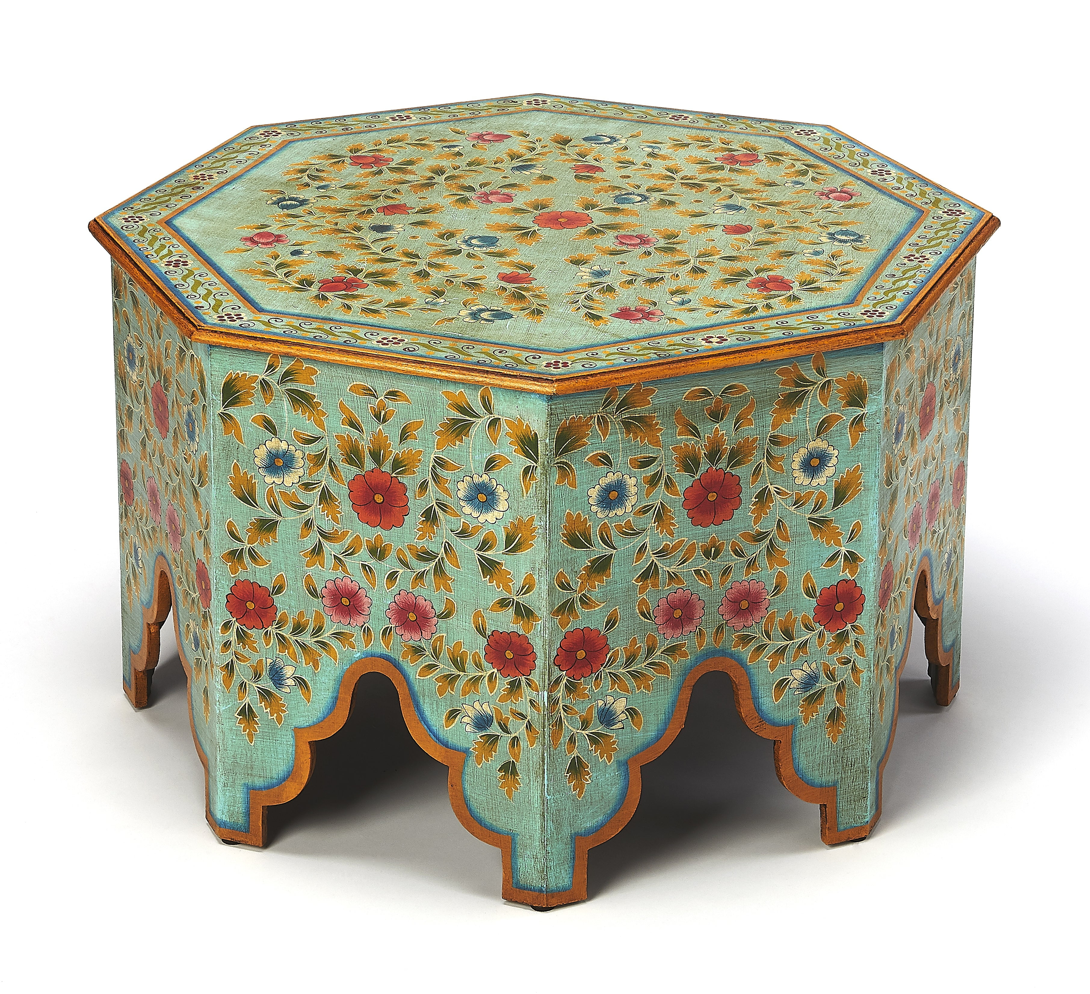 Butler Specialty Priya Hand Painted Coffee Table In Espresso