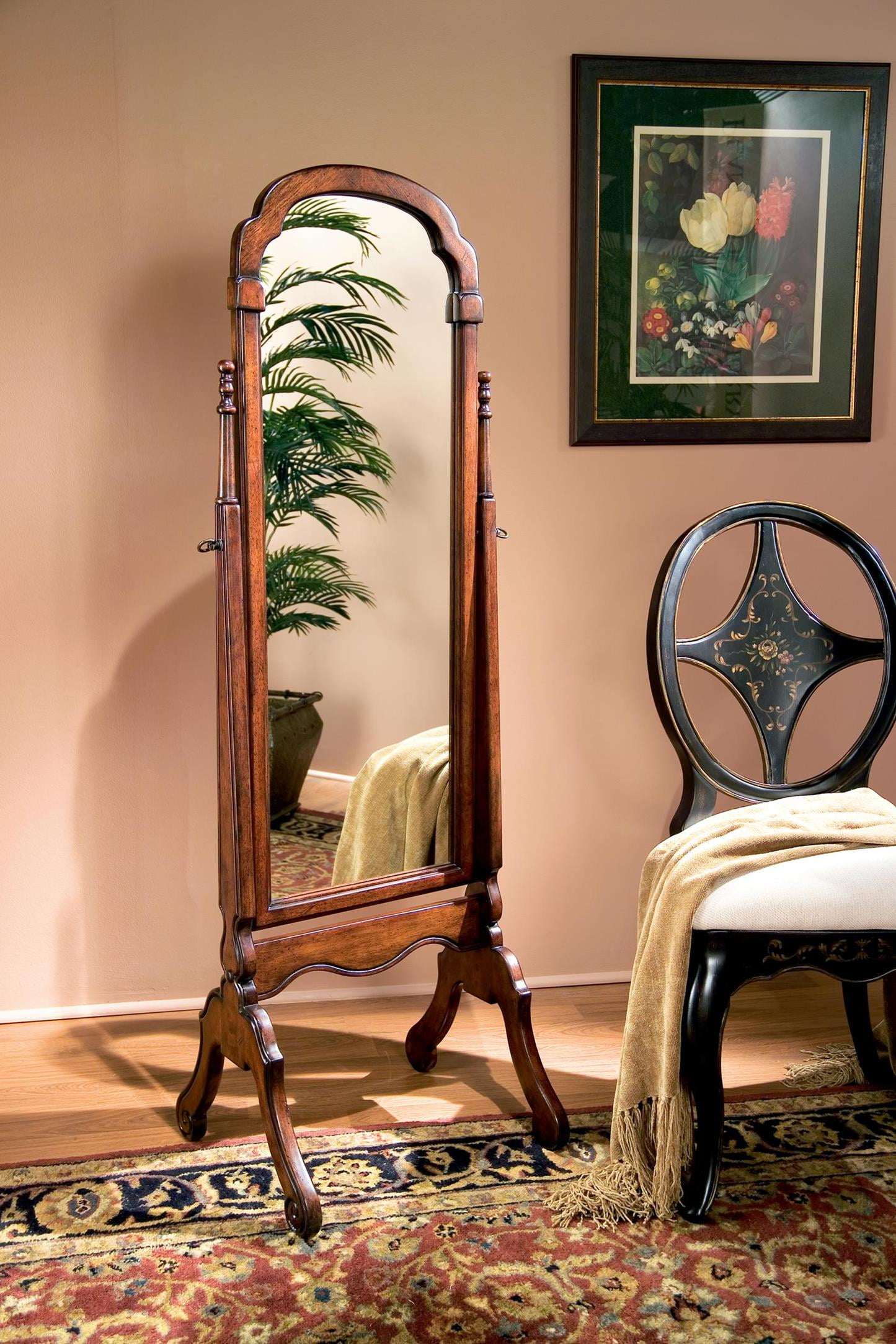 Butler Specialty Traditional Cheval Mirror In Plantation Cherry