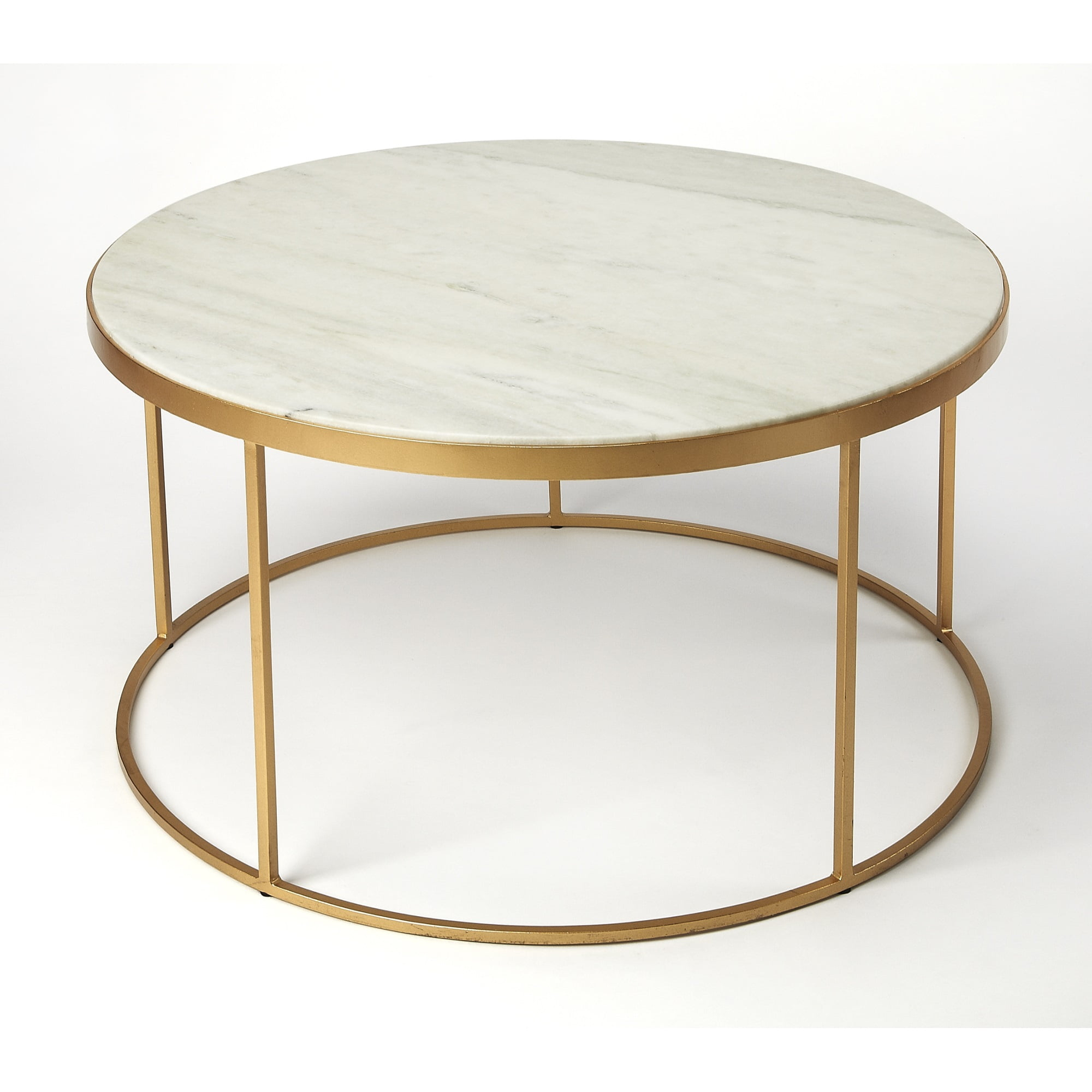 Butler Specialty Triton Marble Coffee Table In White