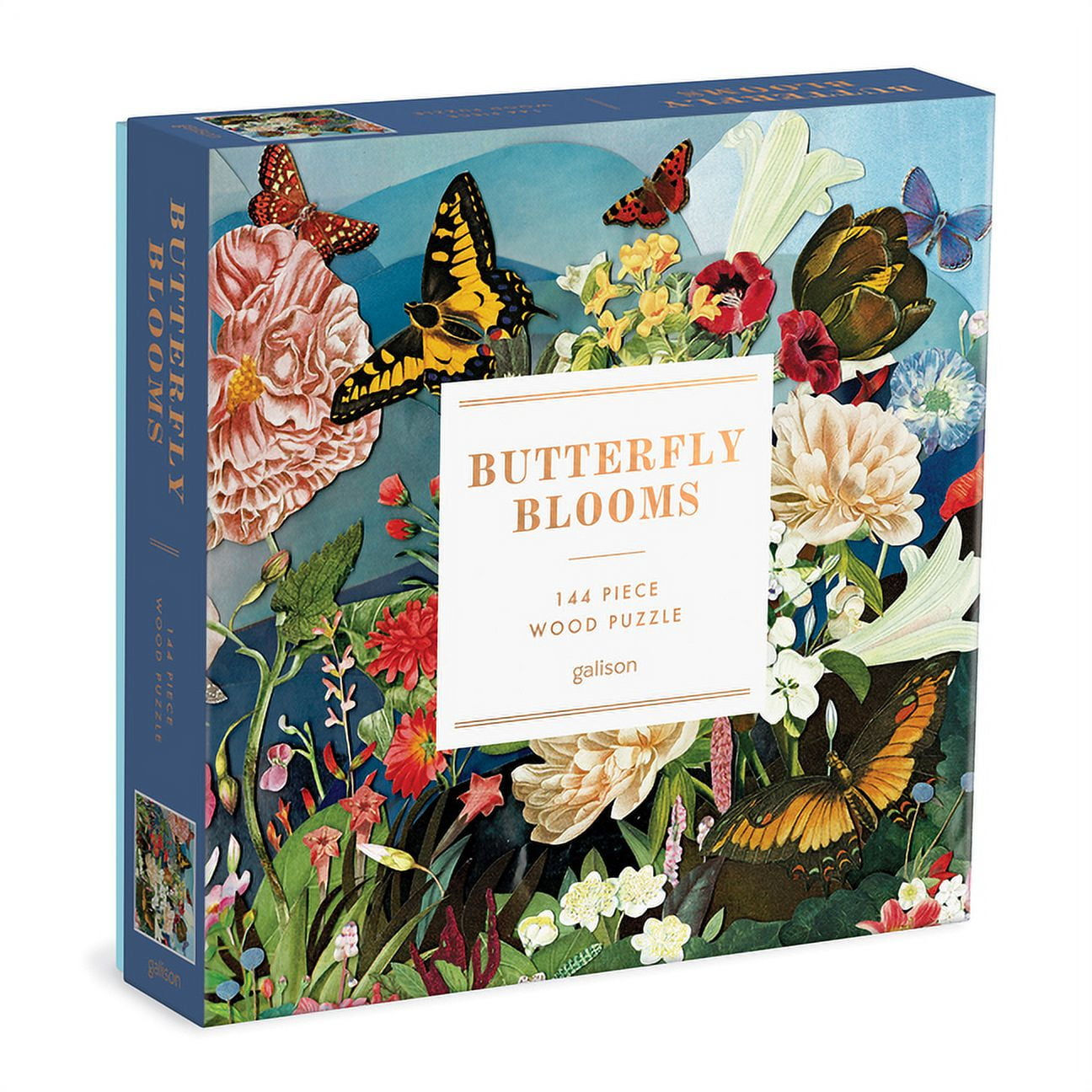 Butterfly Blooms 144 Piece Wood Puzzle (Jigsaw)