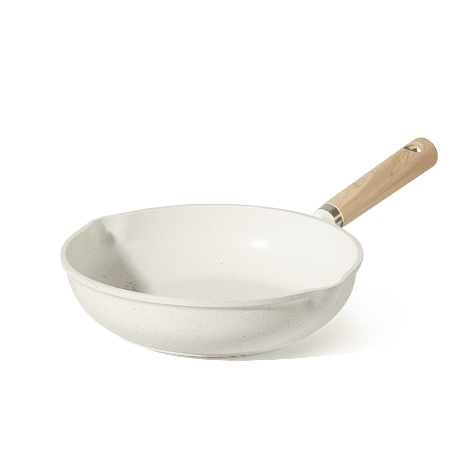 Carote Nonstick Frying Pan 8" Skillet With Induction, Egg Omelet Pan Non-Stick Chef's Pan Compatible for All Stoves, Bon Appetit, White Granite