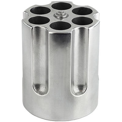 CBG CBG-1007 Portalápices con Cilindro de Revólver Aluminio Fundido&44; Plata