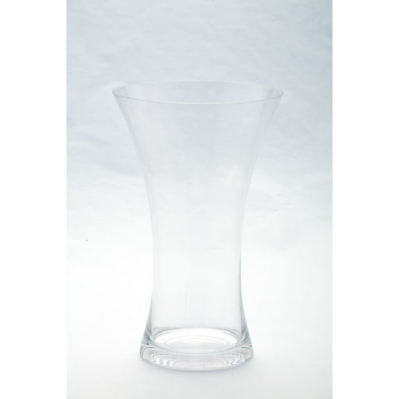 CC Home Furnishings 10" Clear Solid Flared Glass Vase