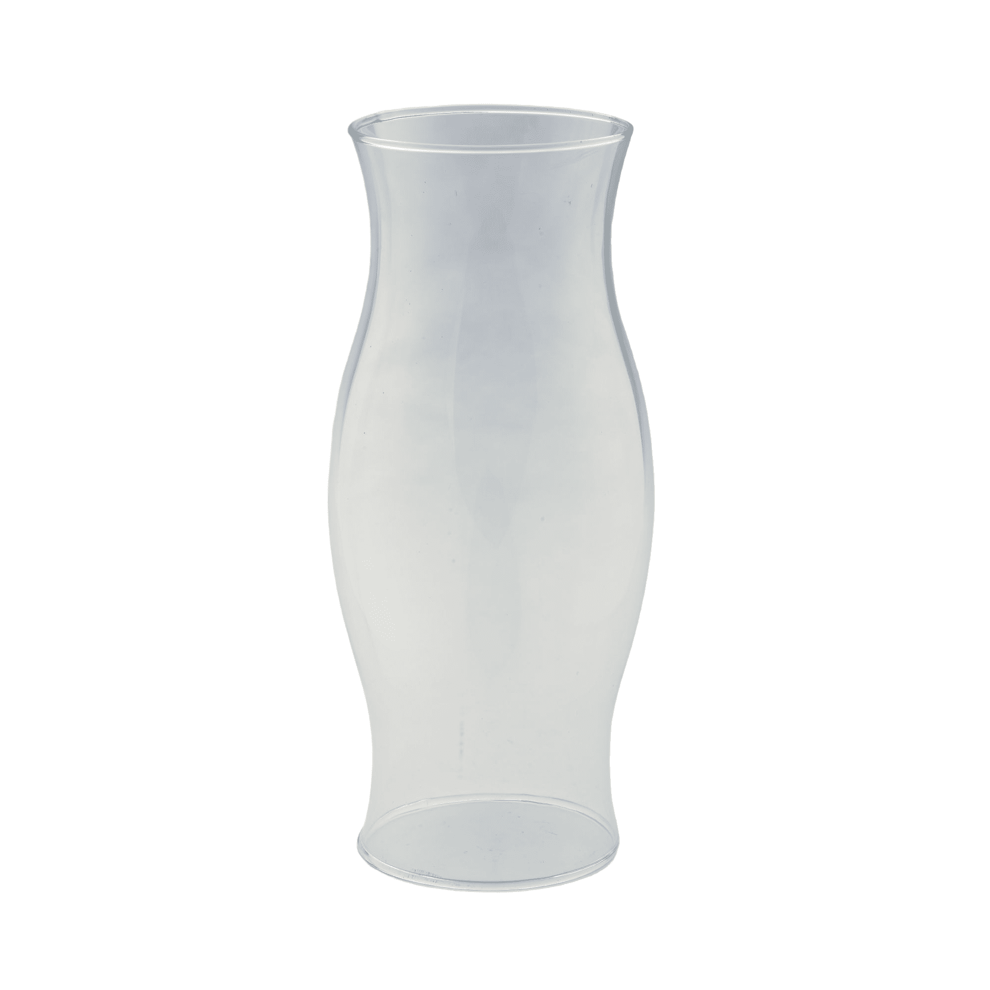 CC Home Furnishings 11.5" Clear Solid Glass Hurricane Candle Holder