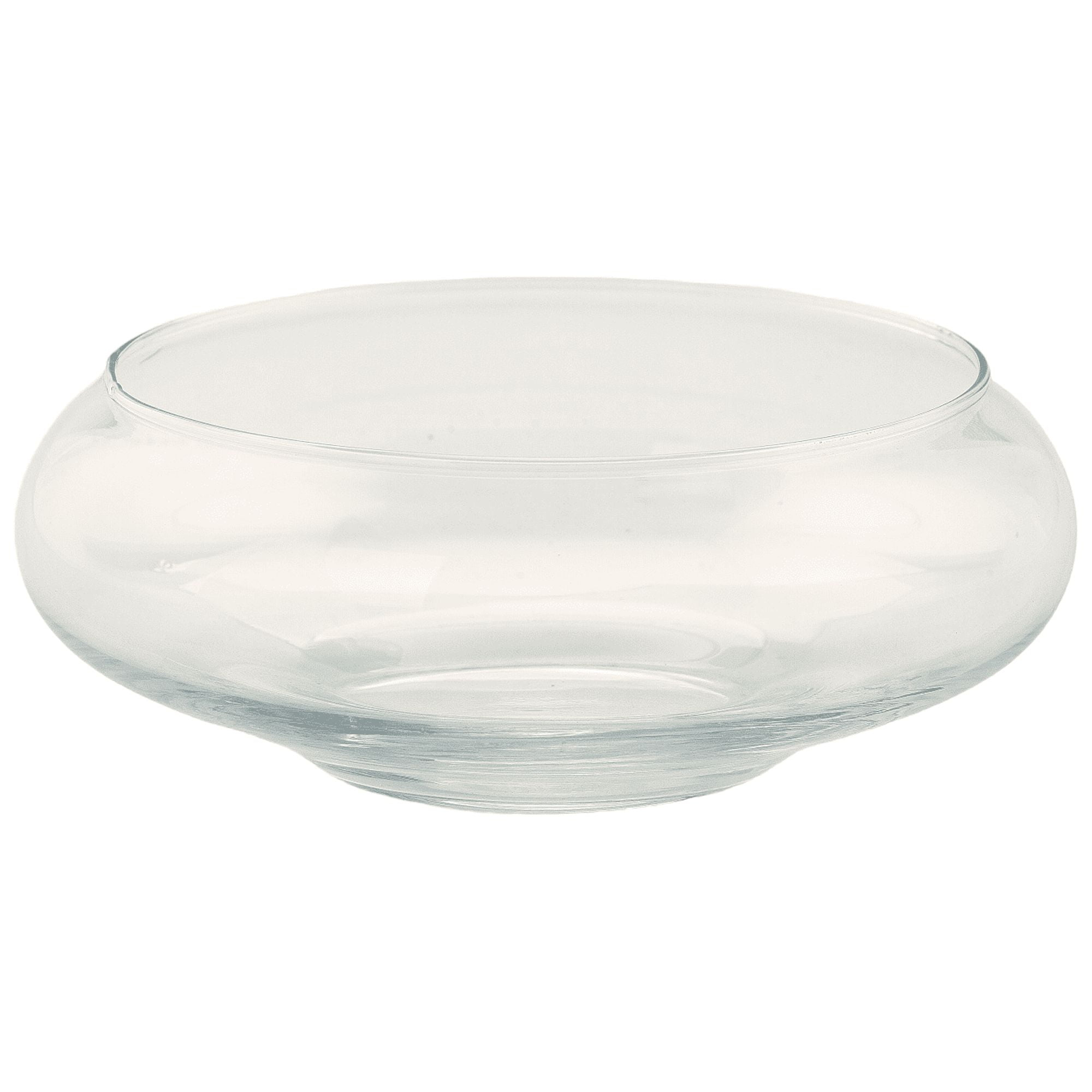 CC Home Furnishings 8" Clear Hand Blown Glass Tabletop Candle Holder
