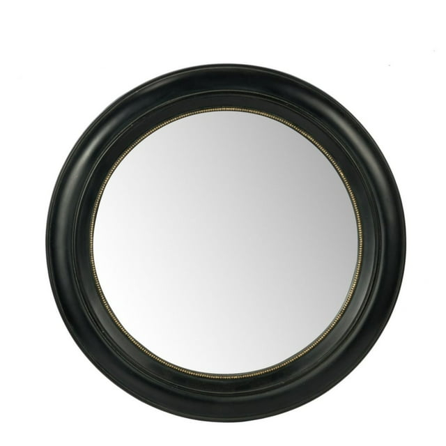 CC Home Furnishings Distressed Round Framed Wall Mirror - 23.5"