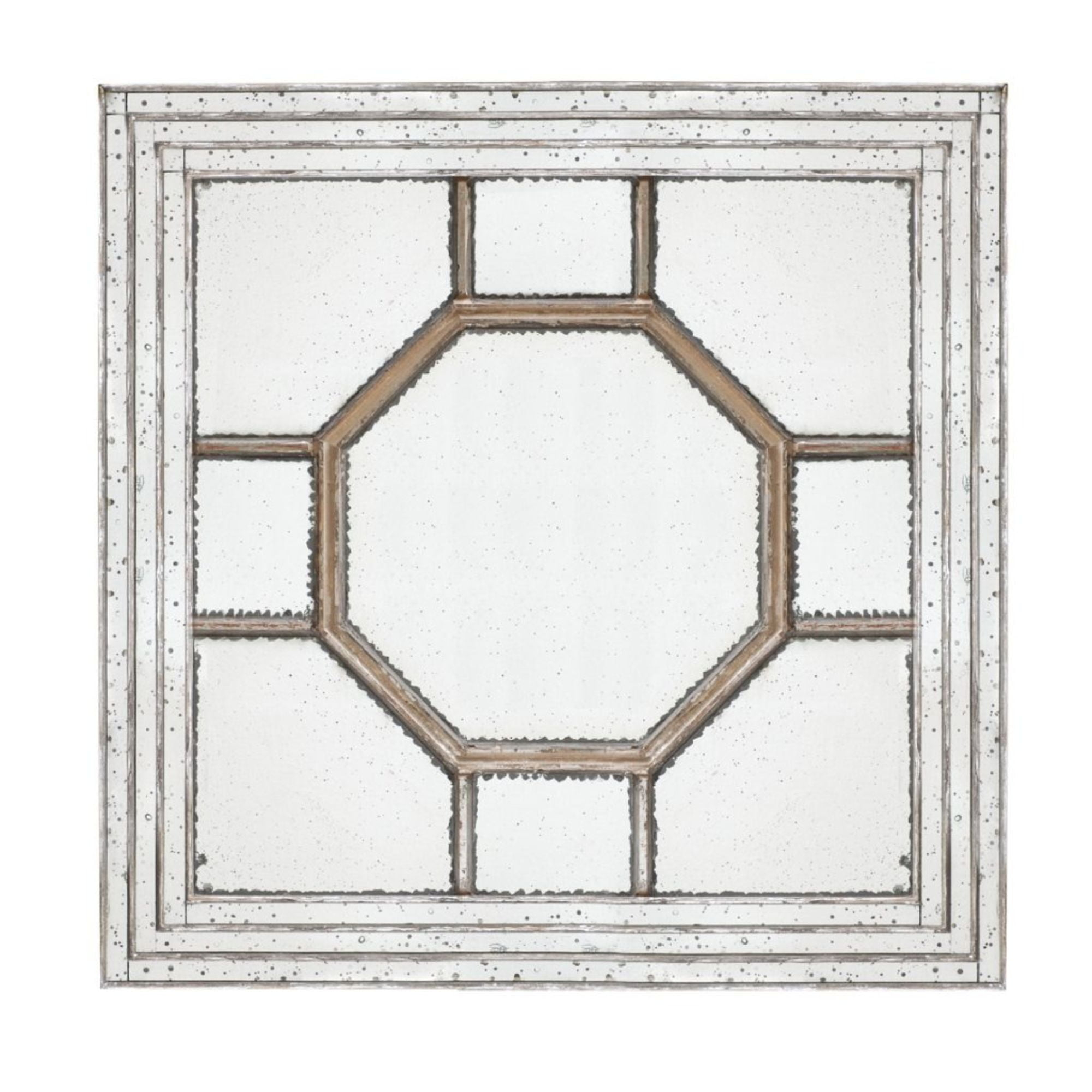 CC Home Furnishings Square Irving Frame Wall Mirror - 48"