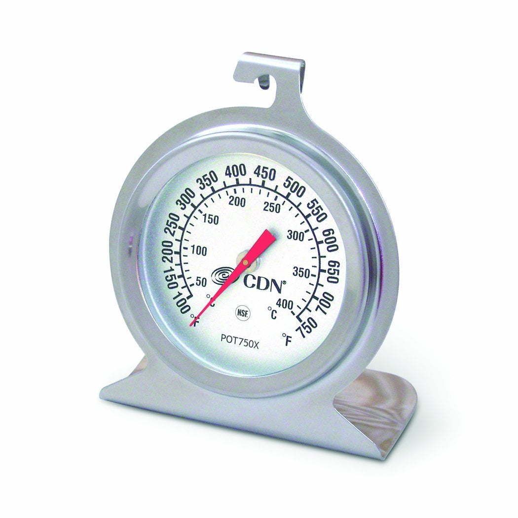 CDN ProAccurate High Heat Oven Thermometer, Stainless Steel