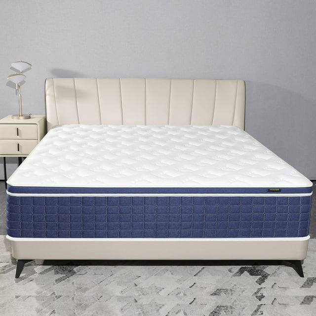 CHENVI 12 inch Medium Firm Hybrid Mattress with Individually Pocket Spring King