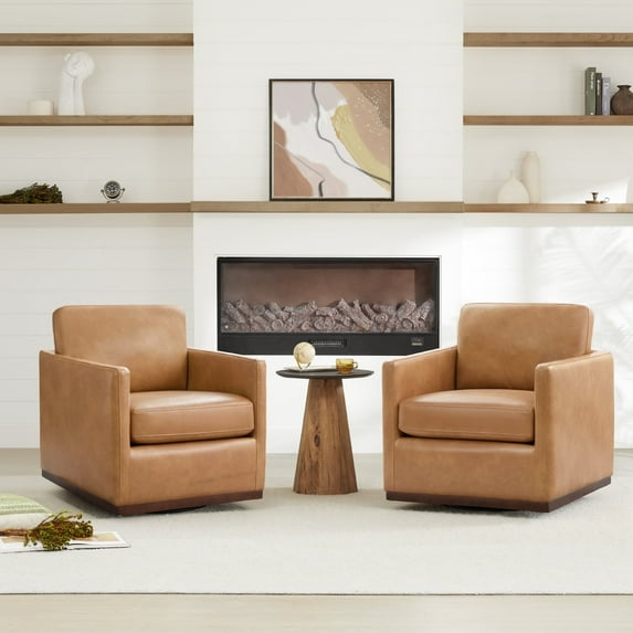 Benten Upholstered Swivel Armchair