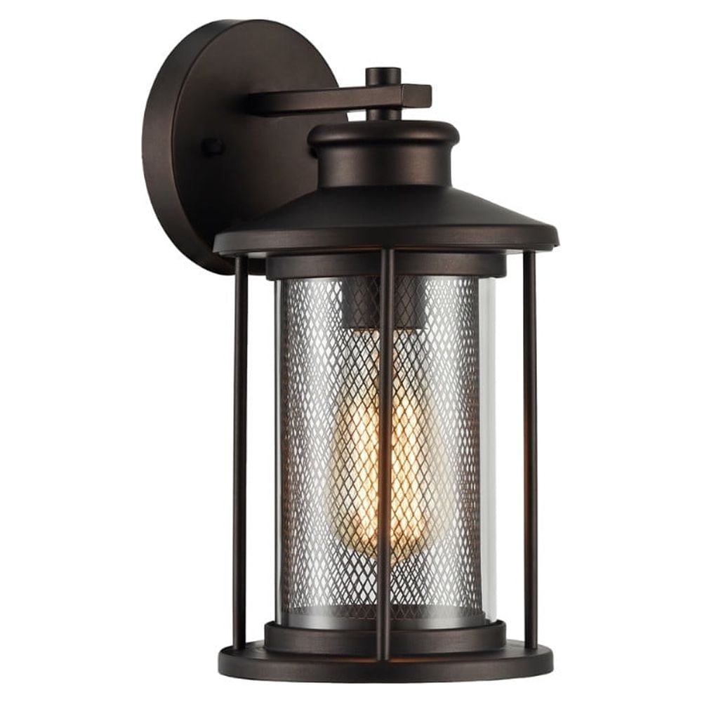 RADIANCE Goods Transitional 1 Light Rubbed Bronze Outdoor Wall Sconce 11" Tall